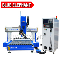 Bleu éléphant de haute qualité grand axe z 1212 routeur cnc avec table de fente en aluminium t